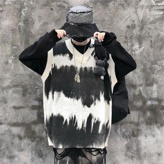 Tie-dye Knit Vest