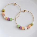 Color Cubes Hoop Earring
