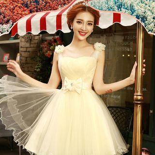 Sleeveless Tulle Bridesmaid Dress