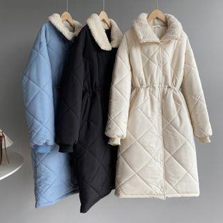Quilted Faux Shearling Jacket