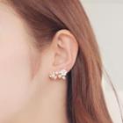 Faux Pearl Flower Single Earring