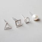 Earring Set Of 4 As Shown In Figure - One Size