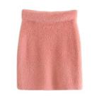 Fluffy Mini Pencil Skirt