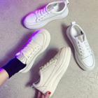 Rhinestone Paneled Platform Sneakers