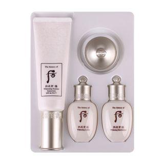 The History Of Whoo - Gonginhyang Seol Whitening Essence Sun Cream Set: Sun Cream + Balancer + Lotion + Cream 4pcs
