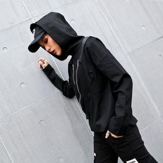 Zipper Detail Hoodie