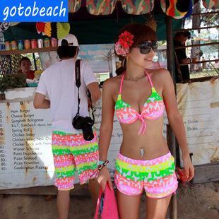 Couple Lettering Bikini / Swim Shorts