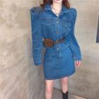 Set: Denim Jacket + A-line Skirt