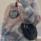 Chain Zip Crossbody Bag With Coin Purse Black - One Size