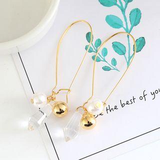 Faux Pearl Bead Dangle Earring
