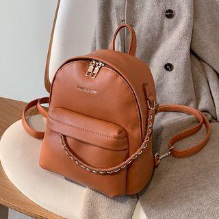 Mini Chain-accent Backpack