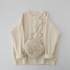 Round-neck Plain Ribbed Oversize Sweater Almond - One Size