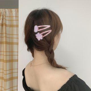 Set Of 2: Cartoon Acrylic Hair Clip