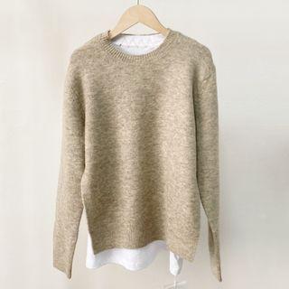 Set: Open Back Sweater + Short-sleeve T-shirt