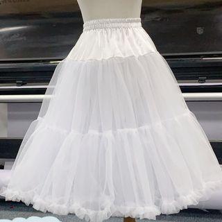 Mesh Petticoat Skirt As Shown In Figure - One Size