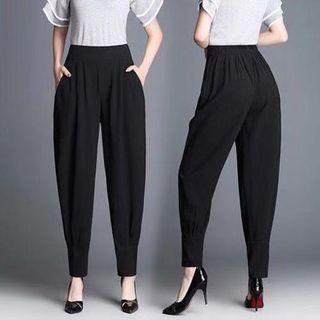 High Waist Loose-fit Pants