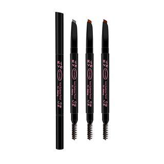 Rivecowe - Tri-making Auto Eyebrow Pencil #01 Dark Gray
