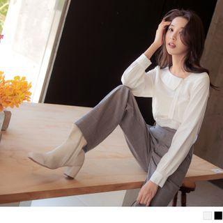 Boatneck Asymmetric Shirt