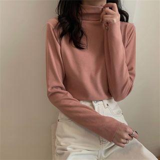 Semi High-neck Skinny Top
