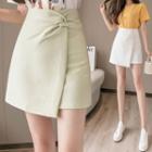 Twisted Mini A-line Skirt