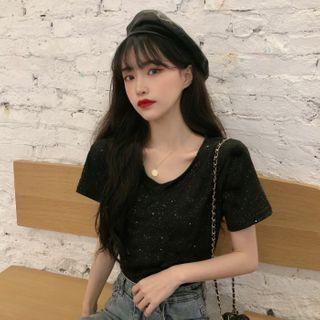 Glitter Short Sleeve T-shirt