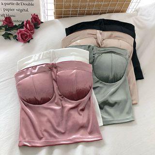 Strapless Padded Velvet Top
