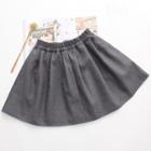 Plain Band Waist A-line Skirt
