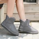 Plain Snow Short Boots