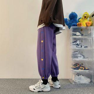 Heart Pattern Sweatpants