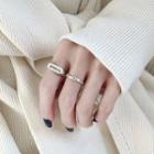 925 Sterling Silver Lettering Open Ring 1 Pc - Lettering - One Size
