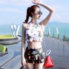 Ruffle Printed Tankini