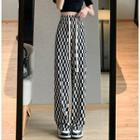 Checkered Wide Leg Pants (various Designs)