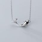 925 Sterling Silver Dolphin Pendant Necklace S925 Silver - As Shown In Figure - One Size