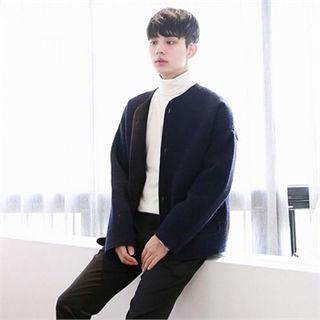 Brushed-fleece Turtleneck Top