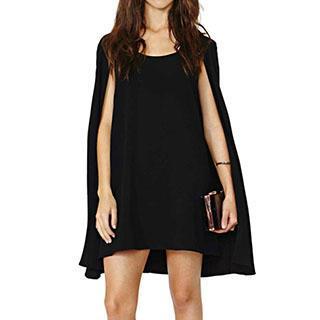 Cape Chiffon Dress