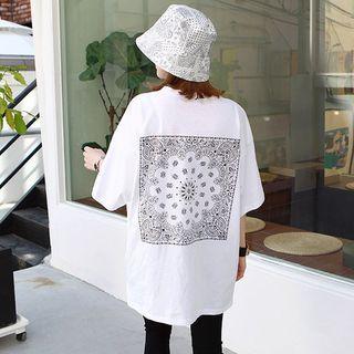 Paisley Print Loose-fit T-shirt