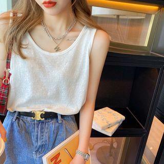 Plain Tank Top / Camisole Top / Set