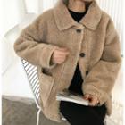 Fleece-lined Faux Fur Jacket