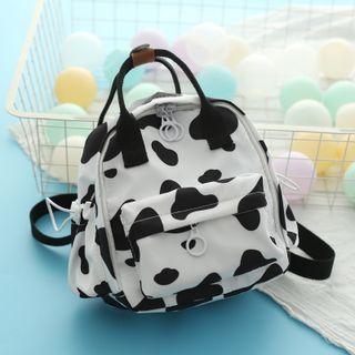 Animal Print Mini Backpack / Charm / Set