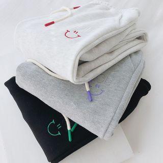Smiley Drawstring Sweatpants