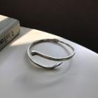 925 Sterling Silver Open Bangle S090 - Silver - One Size