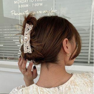 Lace Trim Hair Claw