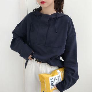 Button-detail Hoodie