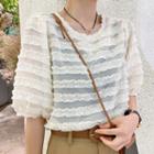 Short-sleeve Chiffon Blouse / Shorts