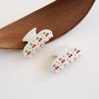 Cherry Hair Claw White - One Size