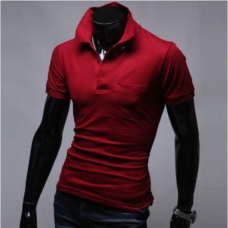 Short-sleeve Colored Polo Shirt