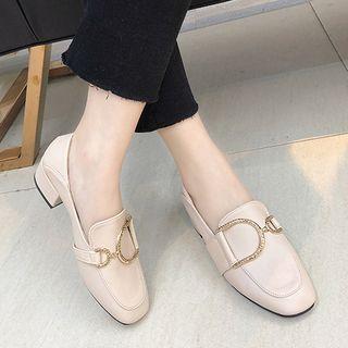 D-ring Chunky-heel Loafers