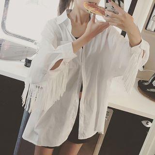 Tasseled Loose-fit Shirt