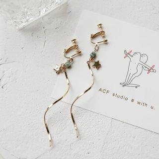 Star Swirl Dangle Earring
