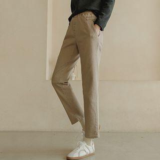 Pintuck Pigment Baggy Pants